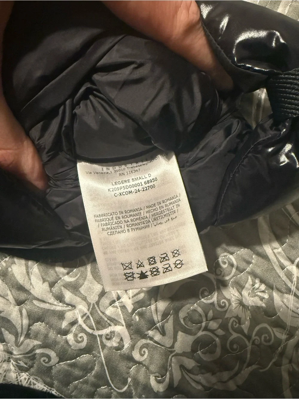 Moncler Black Glossy Quilted Puffer Crossbody Pouch